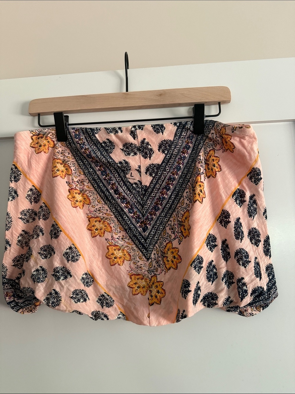 Free People NWOT Striped Floral Bandeau Top - Pink - Picture 3 of 4